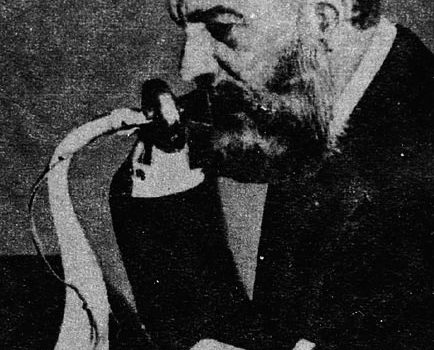 Hear the voice of a thief. That of Alexander Graham Bell…
