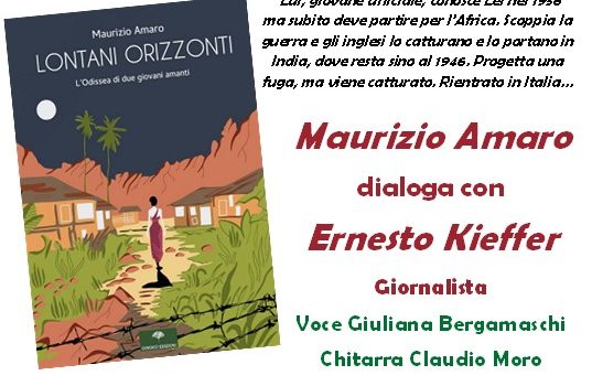 Maurizio Amaro presenta il suo libro “Lontani Orizzonti. L’Odissea di due giovani amanti” il 18.04.2024 a Quinzano.